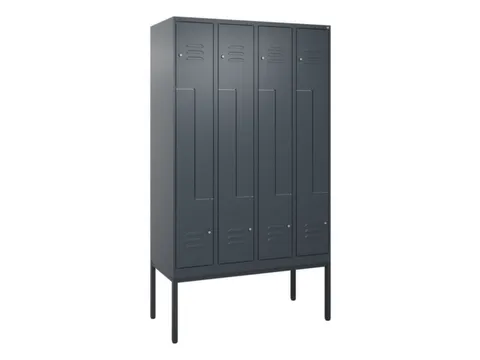 armoire vestiaire Z HxlxP 2120x1200x500mm larg. compart. 150/300mm