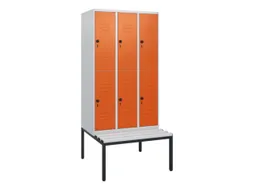 Dubbeldekse dekenkist,HxBxD 1950x900x815mm,3x2vak.,vak B 300mm