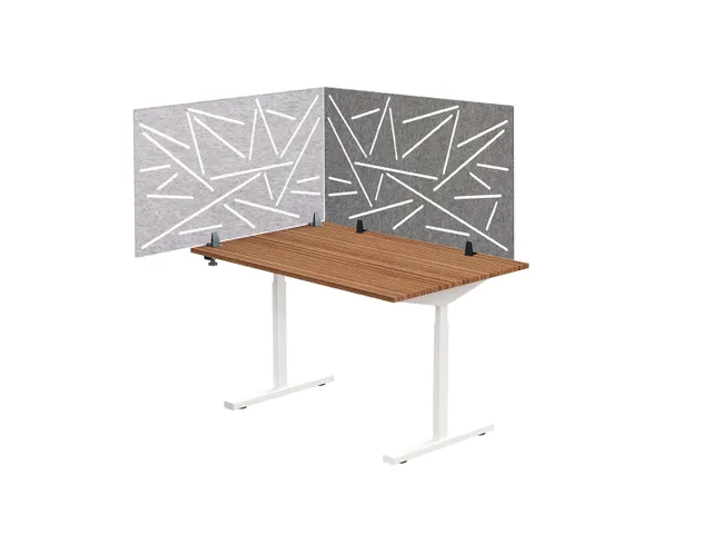 Ecran de séparation acoustique motif découpé 60x120cm Gris clair