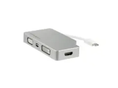 OUTLET Aluminium A/v Reisadapter 4-in-1 Usb-c Naar Vga, Dvi, Hdmi Of M