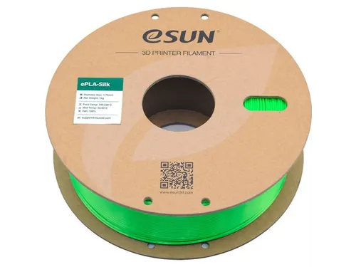 eSUN 3D printer Filament ePLA-Silk 1,75mm Groen 1kg