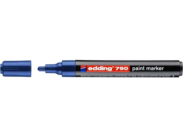 Paintmarker edding 790 op alcoholbasis 2-3mm blauw