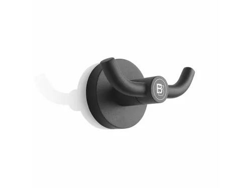 Kledinghaak Blacksatino 2 haaks zwart 332120