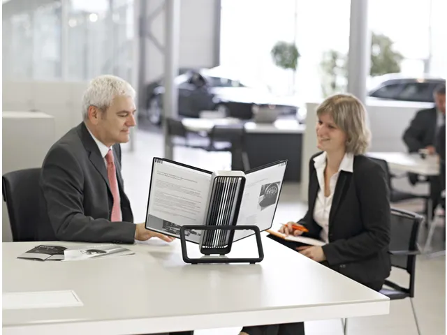 Système de présentation pupitre Tarifold VEO A4 PP 10 poches noir