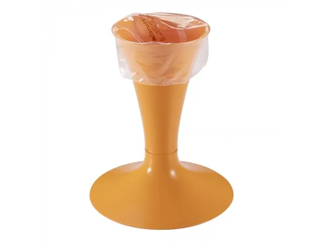 Support poche à douille orange H240mm