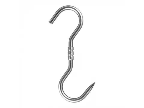 Draaihaak rvs 270x12mm