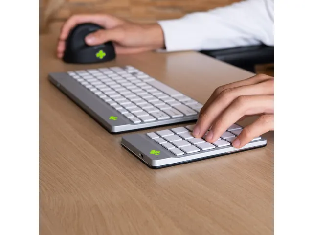 Numeriek Toetsenbord R-Go Numpad Break Draadloos Wit