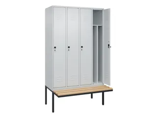 locker voor scheiding van kleding,HxBxD 2120x1200x815mm,4vak - 2