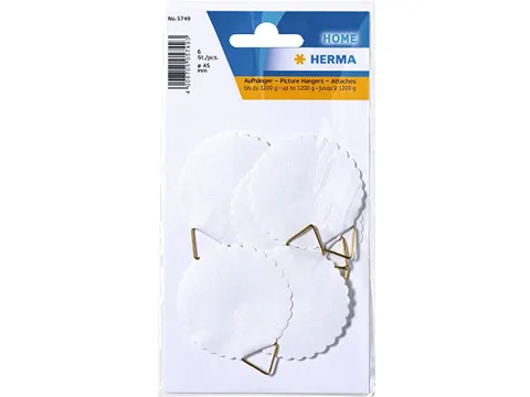 Hanghaakje Herma 5749 55mm Gegomd 6stuks