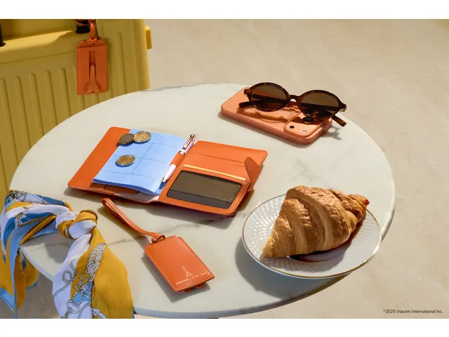 Bagagelabel Sheaffer EMILY IN PARIS leer Oranje