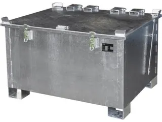 lithium-ion opslagcontainer,280l,HxBxD 750x1200x1000mm,vuurverzinkt - 1