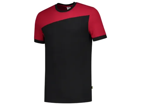 TRICORP 102006 T-shirt, zwart/rood, maat 7XL, per stuk