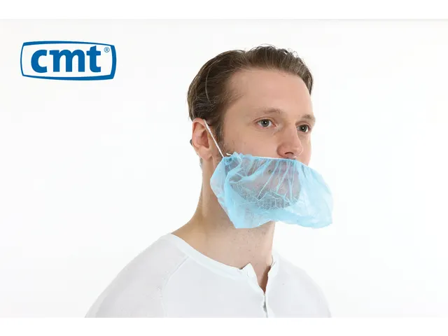 Masque à barbe PP non tissé Bleu 2 élastiques 1000 pièces