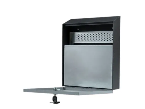 Asbak BRASQ wand 32x26cm zwart