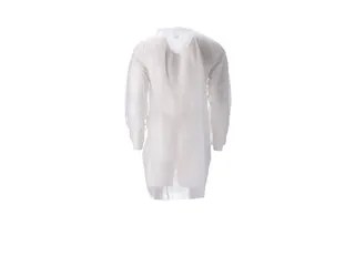 pp non woven bezoekersjas wit XXL 30grams klittenband 100 Stuks - 3
