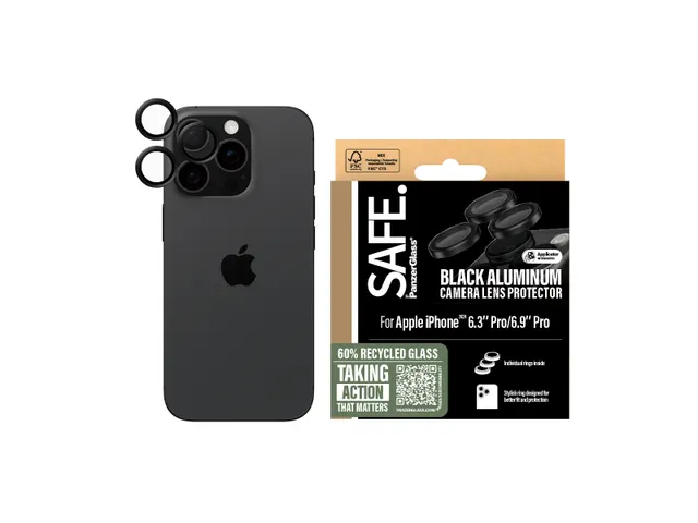 PanzerGlass SAFE. by Camera Lens Protector Black iPhone iPhone 16 P
