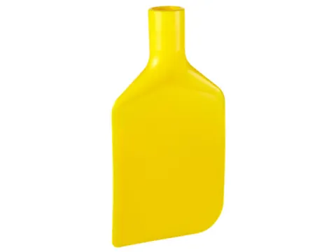 Hygiene flexibel spatelblad Geel met steelaansluiting 220mm