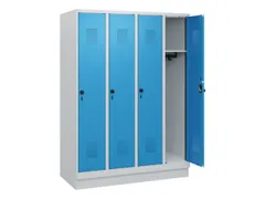 schoollocker,HxBxD 1630x1200x500mm,4vak,vak B 300mm,draaigrendel