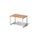 bureau,HxBxD 740x1200x800mm,blad beuken,sledeframe verkeerswit