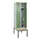 locker met bank,HxBxD 2120x600x815mm,2vak,vak B 300mm,draaigrendel