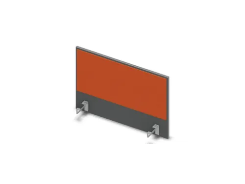 opzetpaneel bureau aanbouw zijkant MS-donkergrijs BN3012-oranje 800mm
