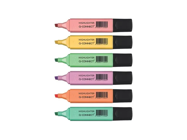 Markeerstift Pastel Assorti 6 Stuks