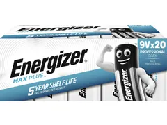 Batterij Energizer Max Plus 20x9v alkaline