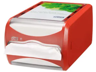 Tork 272512 Xpressnap Counter Napkin Dispenser Rood - 1