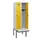 locker met bank,HxBxD 1950x600x815mm,2vak,vak B 300mm,draaigrendel