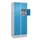 lockerkast,HxBxD 1950x800x500mm,2x5vakken,vak B 400mm,cil.-slot,sokkel