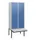 locker met bank,HxBxD 1950x800x815mm,2vak,vak B 400mm,draaigrendel