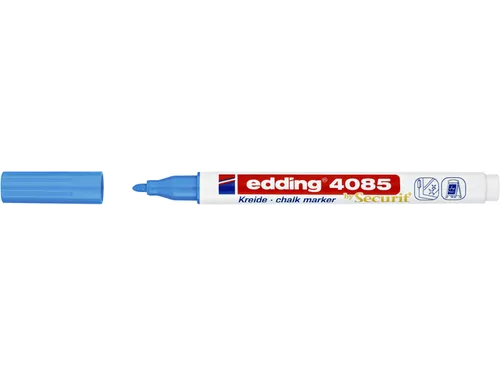 Krijtstift edding by Securit 4085 rond 1-2mm lichtblauw