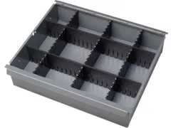 indelingsset,v. werkbank,5vakkenwand,v. front H 130-180mm