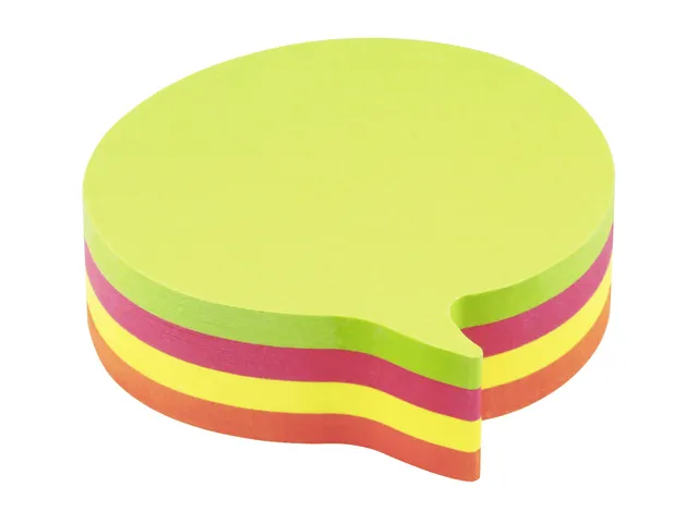 Bloc-mémos Info shaped sticky notes 70x70 'ballon' assorti