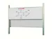 Schoolbord Dubbelvlaksbord 120x400cm Verstelbaar Kolom Wit Emaille