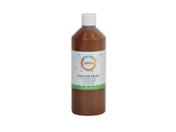Plakkaatverf Qrea donkerbruin 500ml