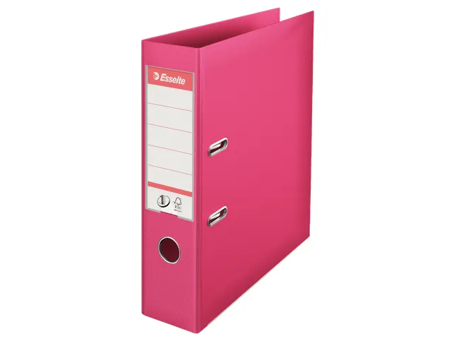 Classeur à levier A4 PP 75mm fuschia