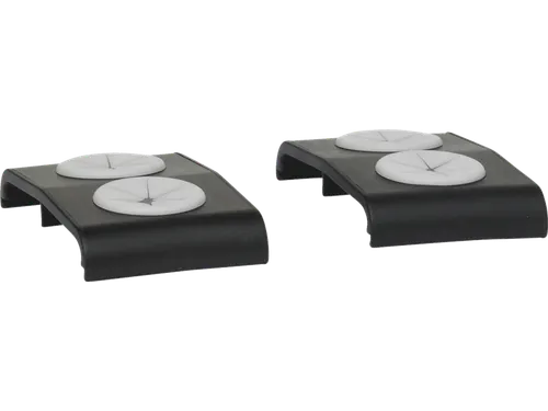 ErgoClean 380100 wisdoekklemmen set van 2, zwart-wit kunststof