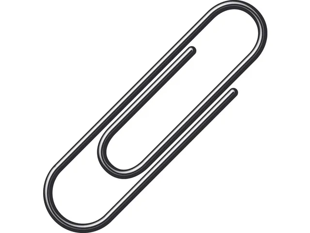 Paperclips Alco 26mm rond doos a 100 stuks zwart