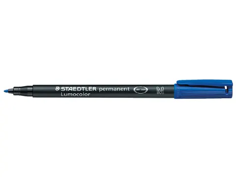 Viltstift Staedtler OHP Lumocolor 317 Medium 1.0mm Blauw