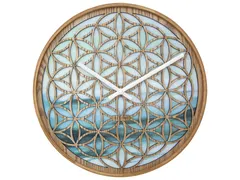 Wandklok Nextime dia 40cm Groen Hout Concord