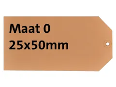 Label HF2 nr. 0 200gr 25x50mm Chamois 1000 stuks