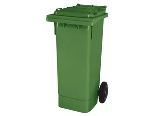 Vuilcontainer PE 80 liter HxBxD 930x448x530mm met wielen groen - 1