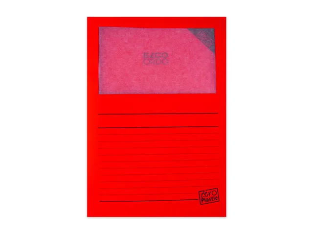 Map Elco Ordo Zero A4 - recyclebaar 220x310mm rood 100st verp100220x31