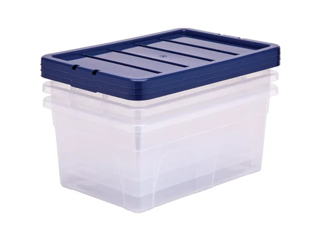 Opbergbox 38 Liter Transparant Blauw