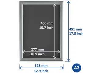 Kliklijst Europel A3 25mm zwart - 7