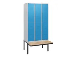Dubbeldekse dekenkist,HxBxD 1950x900x815mm,3x2vak.,vak B 300mm