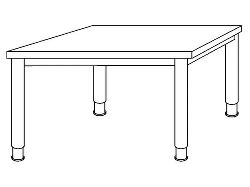 Bureau Hxbxd 680-760X1200X800Mm Esdoorn