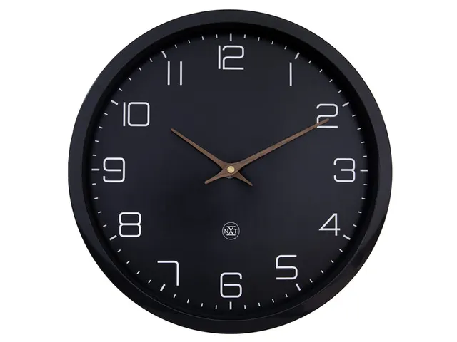 Wandklok nXt ECO 30cm zwart