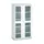 vitrinekast 2000x1050x550mm 4xStalen bodem romp RAL7035 front RAL7035